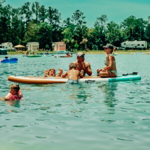 island-oaks-swim-lake-paddleboard-fun