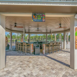 professional tiki bar outside