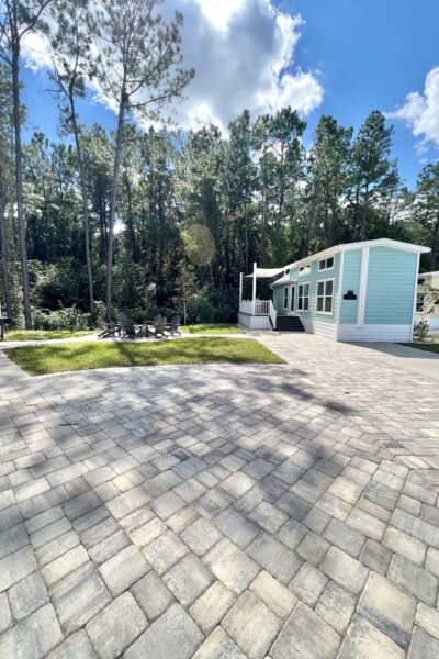 Cabin 194 Exterior view of buddy fire pit