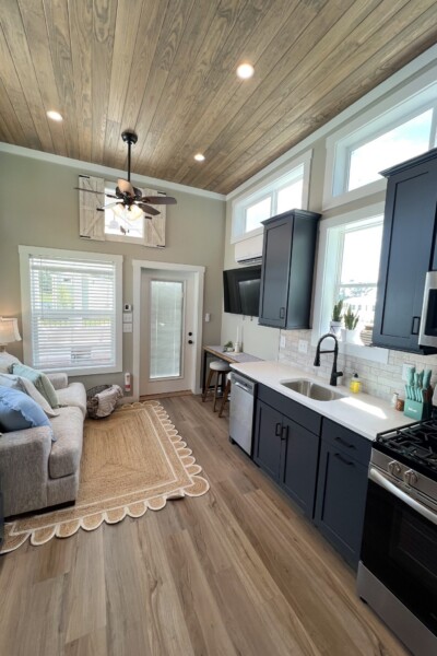 Cabin 373 Living Room and Kitchen Other Angle
