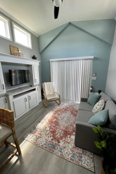 cabin 351 living room archway